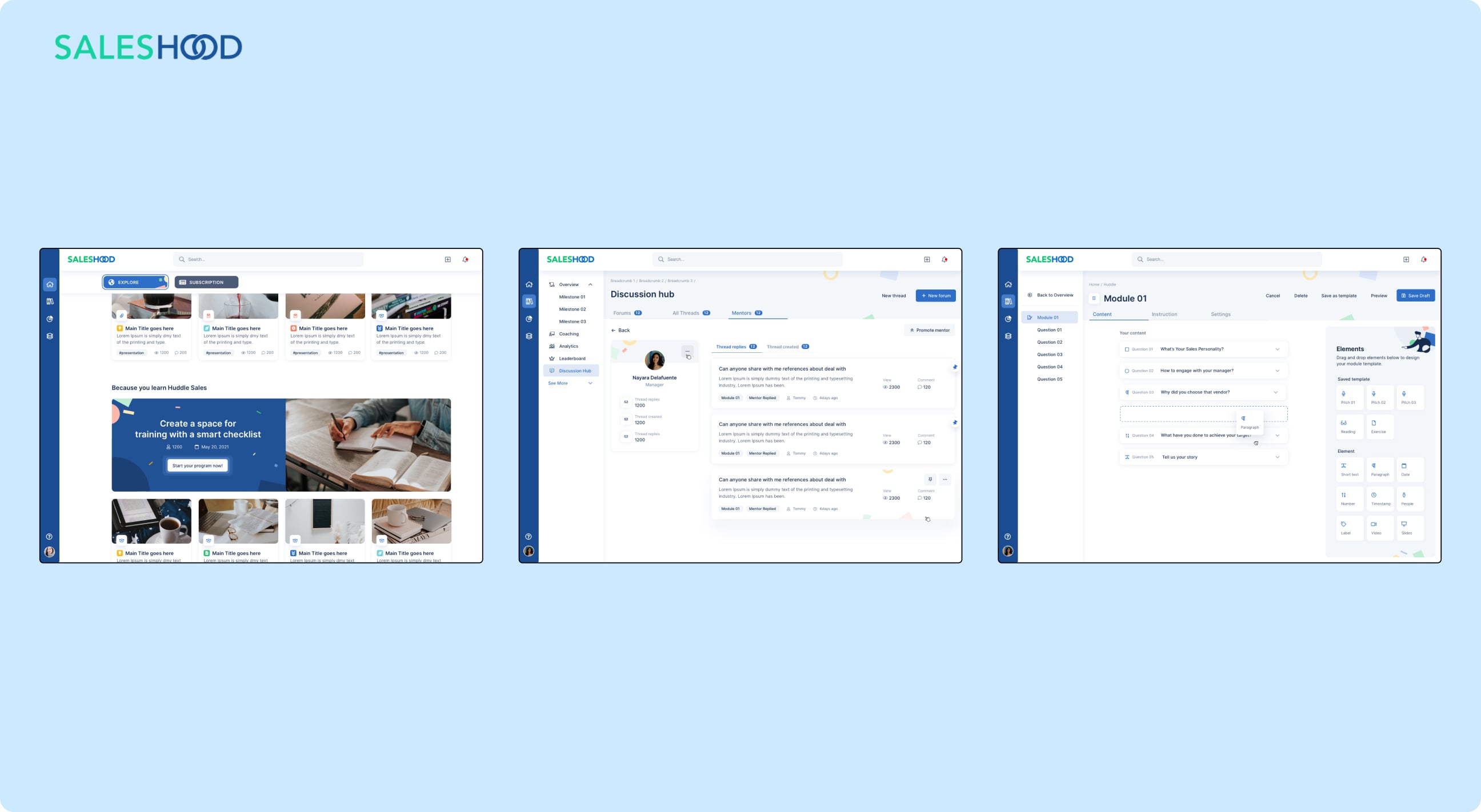SalesHood platform revamp