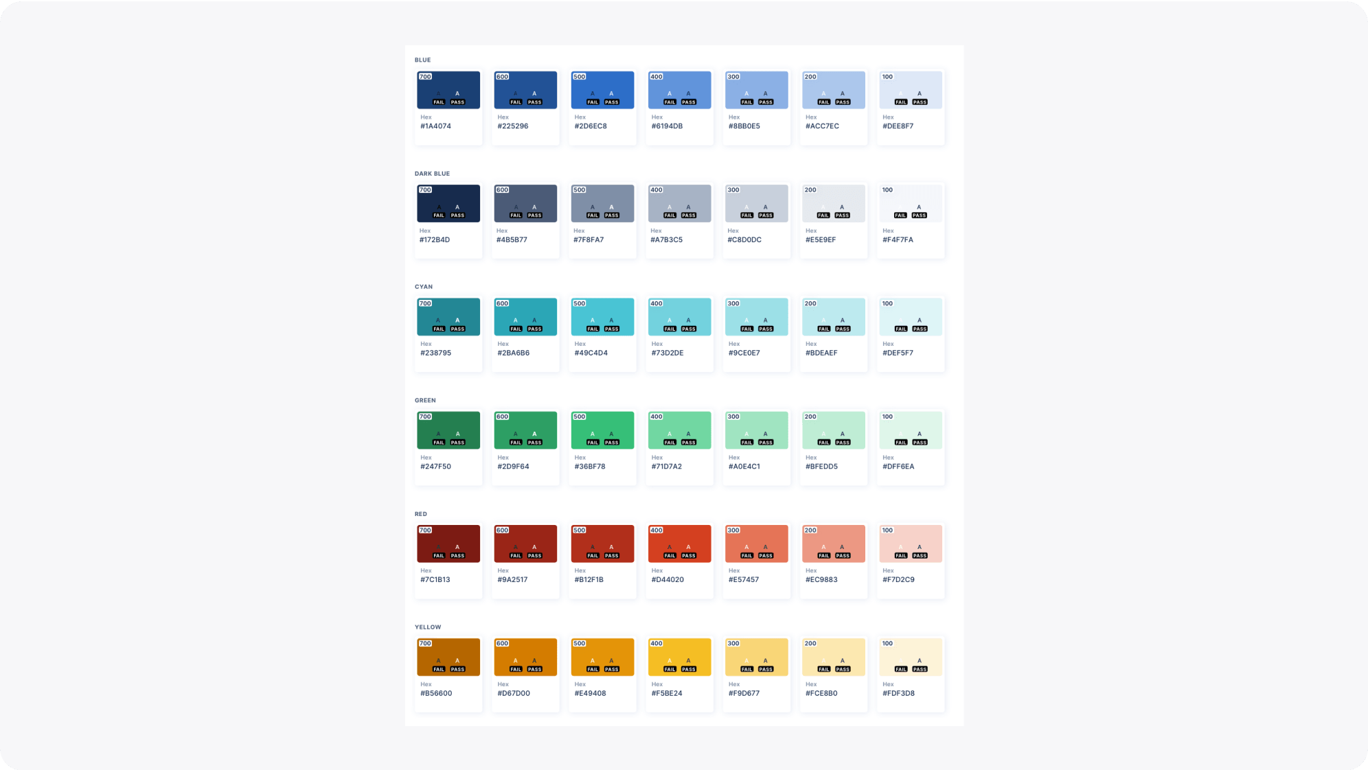 Colors pallete