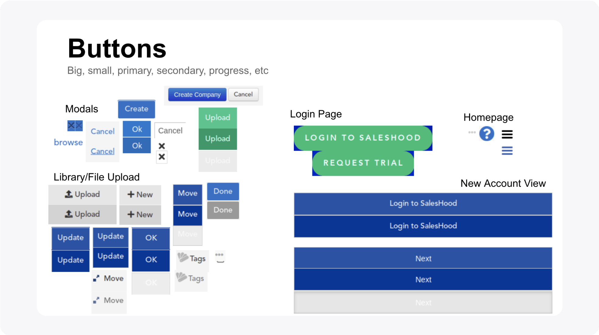 Audit UI inventory: Button component
