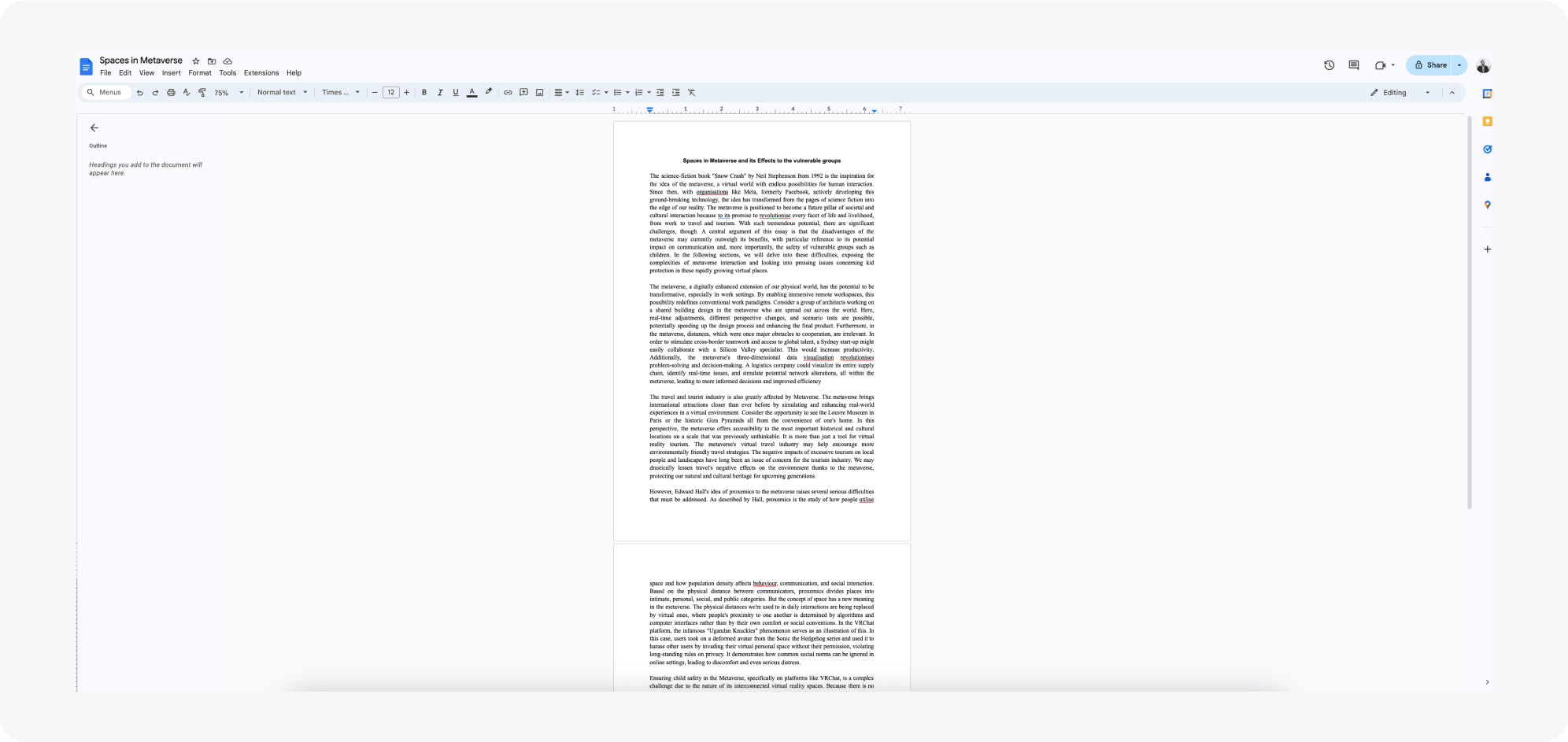 Layout preview of the accompanying research essay