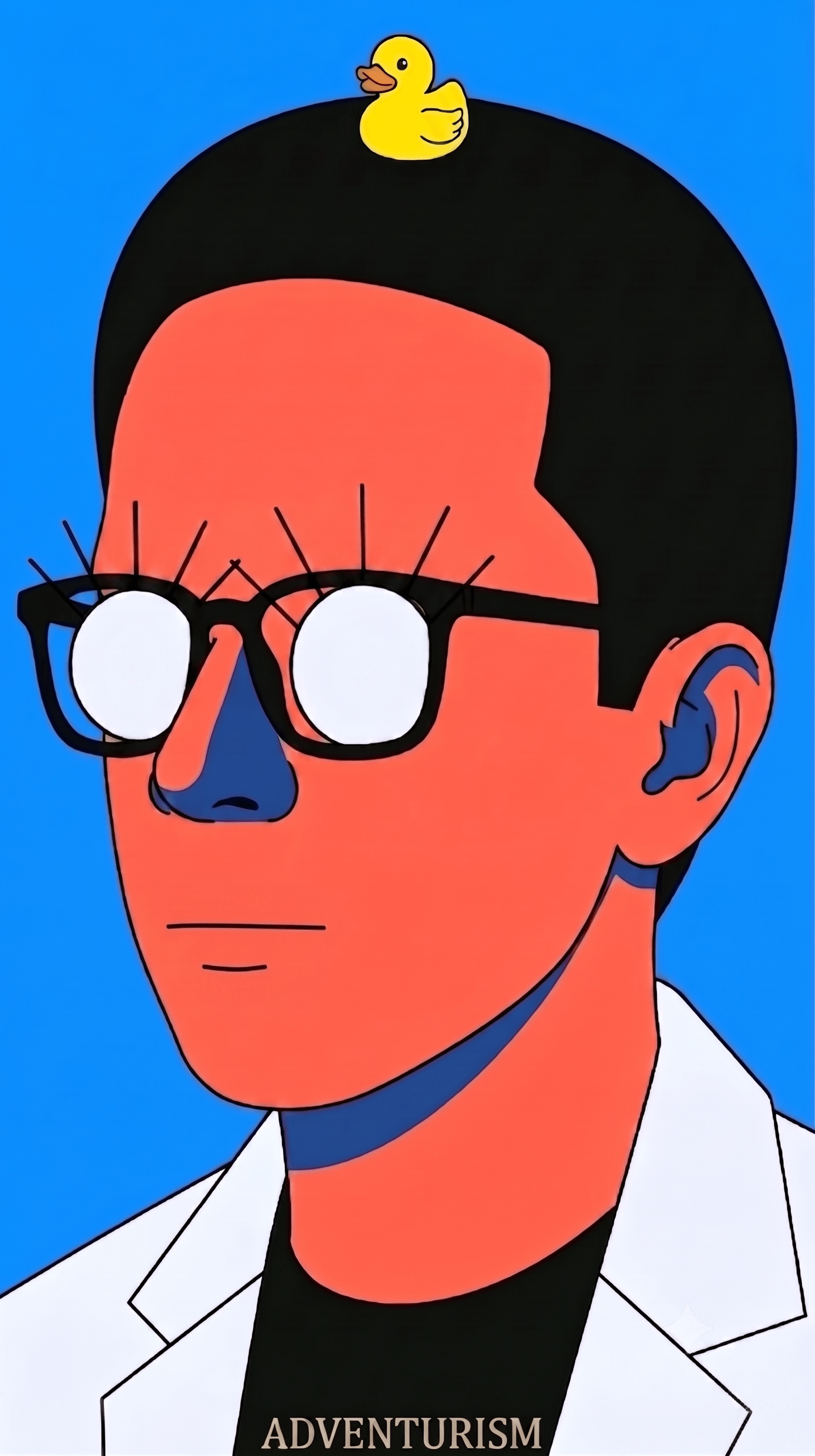 Illustrated portrait of Chris